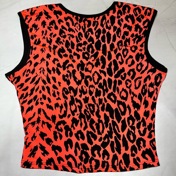 Dolls Kill Orange Leopard Top - Picture 2 of 2